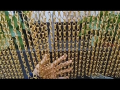 블루 호크 체인 금속 커튼 문 또는 창문 장식 체인 플라이 스크린