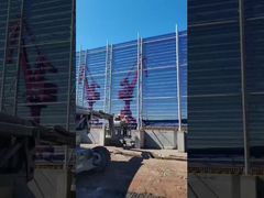 바람과 먼지를 차단하는 녹색 스테인레스 스틸 시트 방풍 울타리를 소개합니다