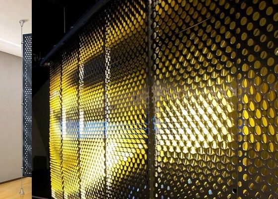 퍼포레이티드 금속 파티션 벽 - 공간 분할식 벽 설계를 위한 매력적이고 예술적 장식적 효과