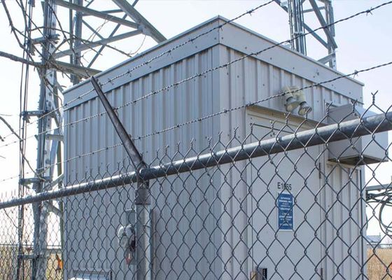 전기 보안 1.8 M 체인 링크 울타리 비닐 코팅