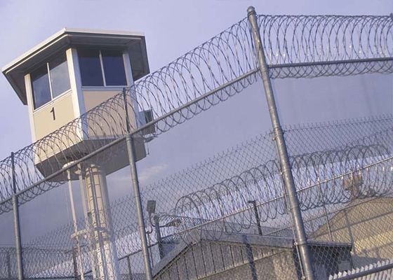 군사 방위 10 피트 연쇄 연결 울타리