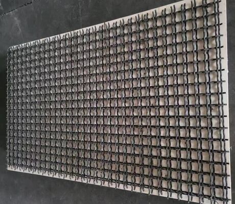 반대로 눈부시게 길쌈된 진동체 스크린 메시 870x1500mm 40mm 가늠구멍 젖은 끈끈한 광석 패널
